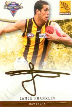 2007 Select AFL Champions Signature Series - Gold Foil Signatures #FS45 Lance Franklin Front